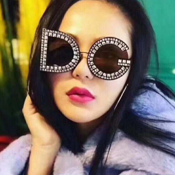 

fashion designer sunglasses new womens mens sunglasses luxury diamond sunglasses oversized sun glasses, White;black