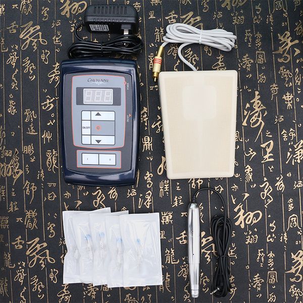 

tattoo machine tattoo power supply set pedal with pen makeup machine kits needles