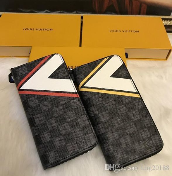 

3749 2020 v style new luxury wallet short purse men money bag designers women purse card holder wallet clutch, Red;black