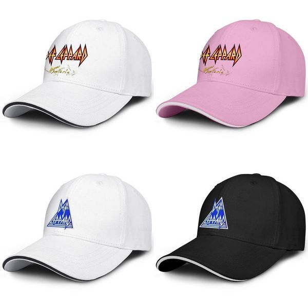 

def-band-music-leppard-art truck driver adjustable sandwich hat golf fashion baseball team cap def-journey-2018-leppard-tour def leppard, Blue;gray