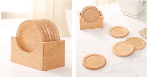 

wooden non-slip mug pad heat-resistant coaster anti scalding insulation mat cup pad drink holder table mat desk decor fa3052
