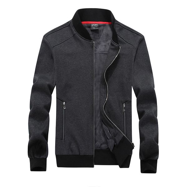 

8xl men workout jacket winter windproof zip-up sweatshirt running jogger sport jacket coat outers sportswear plus size, Black;red