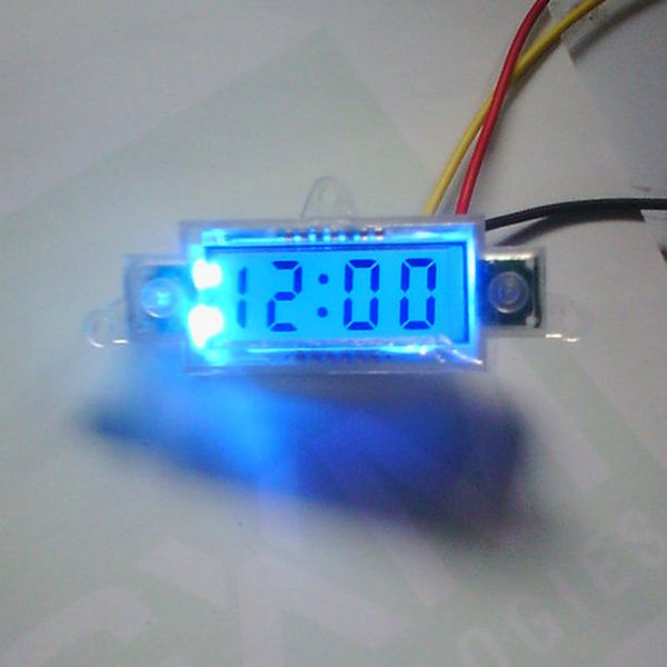 

sepp car motorcycle meter modified electronic clock lcd display time gauge
