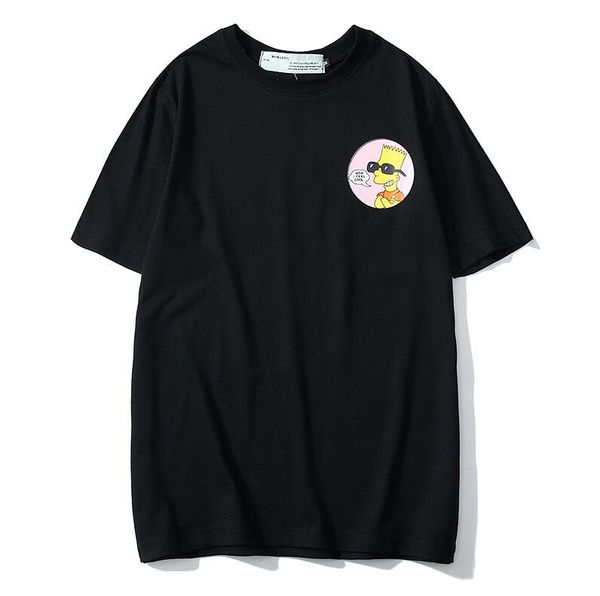 

2020 new summer fashion designers men's shirt t-shirt letter embroidery t-shirt men's brand short-sleeved t-shirt women's shi, White