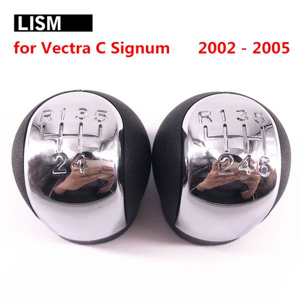 

chromed 5 6 speed mt gear shift knob for vectra c signum 2002-2005 shifter headball pen arm gearshift lever stick head ball
