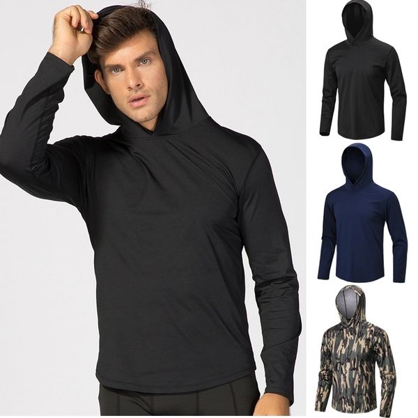 

men running jacket hoody sweater sports sportswear training run joggings clothes fitness exercise gym jacket, Black