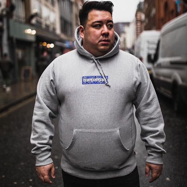 

19ss бандан box logo толстовка с капюшоном вскользь highstreet outwear cotton s-xl мужчины женщины вышивка пара толстовка hflswy357, Black