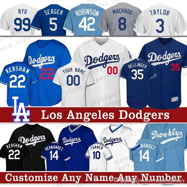 

Los Angeles 35 Cody Bellinger Dodgers Jersey 22 Clayton Kershaw 5 Corey Seager 10 Justin Turner 8 Manny Machado Baseball Jerseys