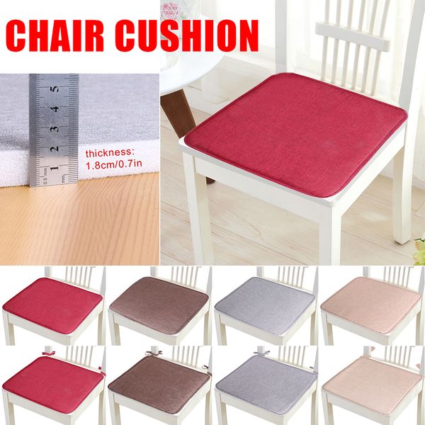 

non-slip sofa seat cushion solid color square seat pad chair cushion soft pillow for padchair chairs 40x40cm
