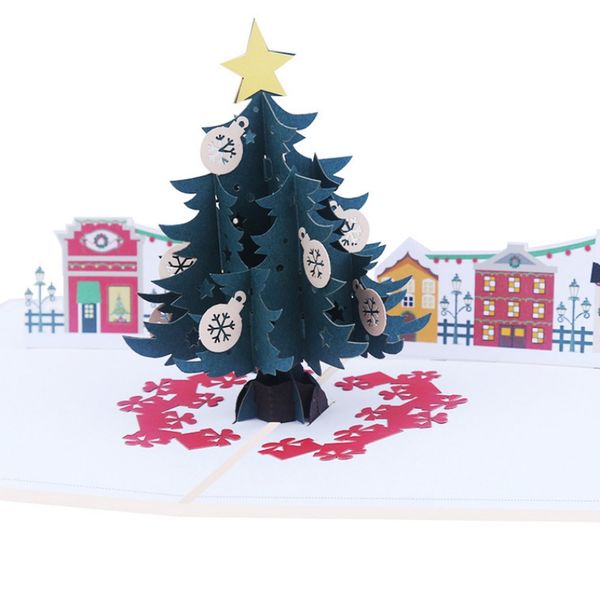 рождественская елка карты 3d up card christmas tree gift card happy holiday gift приглашение продукт