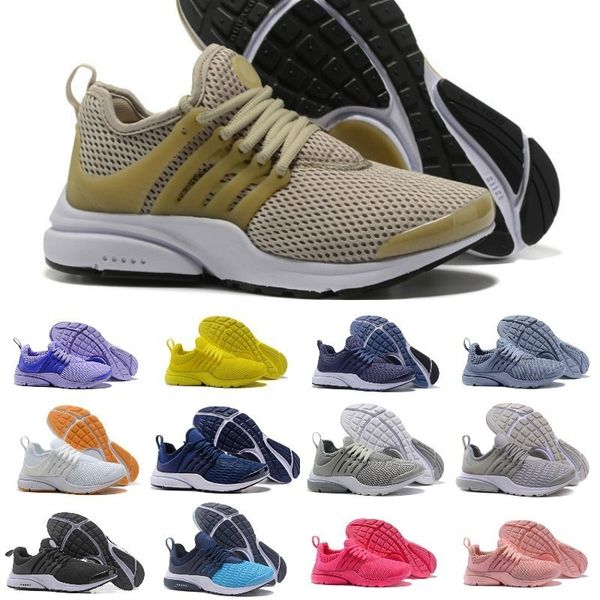 

2019 new presto 5 men women run designer shoes air prestos ultra br qs tp yellow pink black oreo sports fly trainer sneakers, White;red