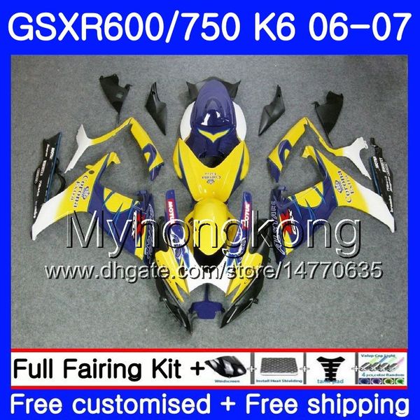 

Body for uzuki g xr 750 600 g x r600 r750 g xr750 06 07 296hm 28 g x r600 06 07 g xr 750 yellow corona k6 g xr600 2006 2007 fairing kit