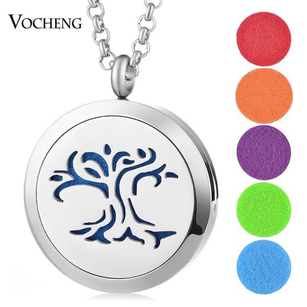

нержавеющая сталь 316l ароматерапия медальон ожерелье магнитные генеалогическое дерево 30 мм подвеска без войлочные прокладки va-331, Silver