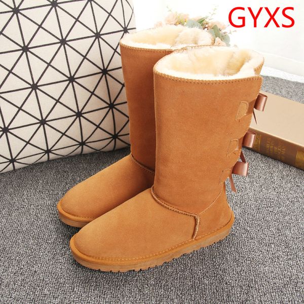 

2019 новый gyxs ботинки снежка женщин с хлопка теплые зимние ботинки женщин, Black