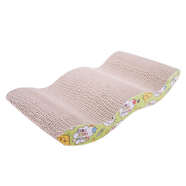 

pet cat scratching corrugated board m-shape scratcher pole bed pad mat toy