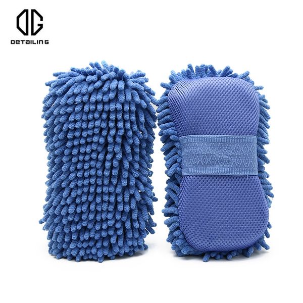

detailing single sided microfiber car wash chenille sponge car cleaning sponge