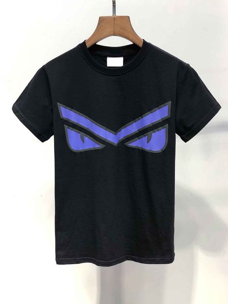 

designer man fends tshirt tide brand leisure wild t-shirt short sleeve high density short-sleeved, White;black