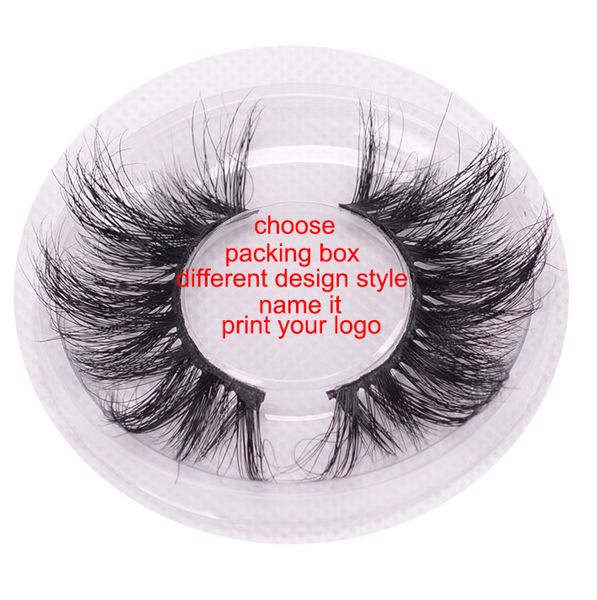 

60 design 3d mink hair nutural handcraft false eyelashes 1 pair in no logo hard plastic case factory compare quality sell