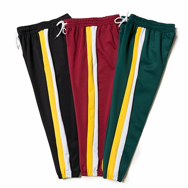 

High Street Style Jogger Pants Mens Casual Sweatpants Contrast Colors Hip Hop Fashion Panalled Relaxed Jogging Pants