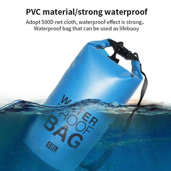 

20l/10l multifunctional waterproof bag dry bag outdoor swimming storage backpack dry for rafting boating fishing pool 2020