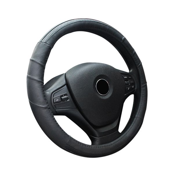 

glcc 38cm leather car steering wheel cover skidproof auto steering- wheel cover anti-slip universal car-styling