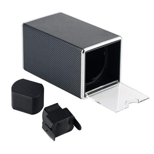 

1+0 watch winders storage motor box mechanical self-wind watch winding boxes luxury shaker with usb cable, Black;blue