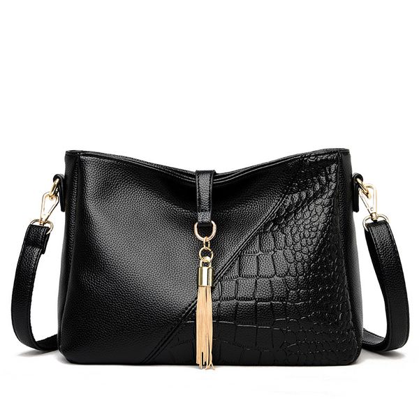 

fashion women bags leather luxury female handbag tassel bag ladies shoulder bag messenger crossbody bags for women tote handbags