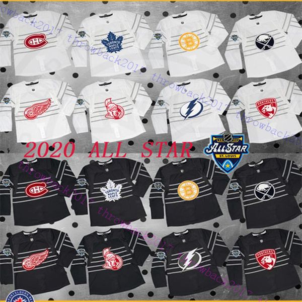 

пользовательские 2020 all star hockey джерси 97 mcdavid 91tavares 90 o'reilly 87 сидни кросби 8 овечкина настроить любую команду любое колич, Black;red