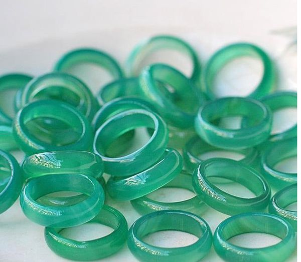 

New tyle black yellow red green four colour jade ring for men and women couple ring