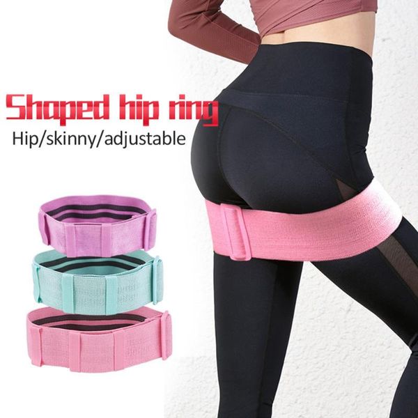 

durable workout fitness resistance bands adjustable hip yoga belt circle sports elastic training pilates loop yoga belt exercise
