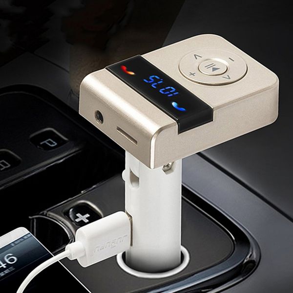

new s8 multi-function car bluetooth wireless charger rotatable multi-key music player support tf card built-in handfunction