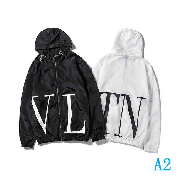

модельер куртка марка ветровка длинные мужские рукава мода куртки hoodie одежда zipper letter pattern плюс размер одежды m-2xla2, Black;brown