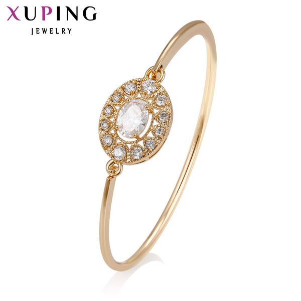 

xuping fashion bangle new arrival jewelry luxury gold color plated wholesale women gift s7/ s34.5-51297, Black