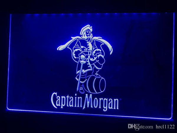 

A138b- Капитан Морган Пряный Ром Бар NR LED неоновый свет Вход