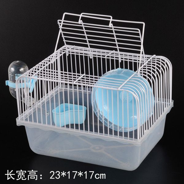 

sending a gift package small hamster cage double-decker big castle wire nest transparent villa complete set supplies