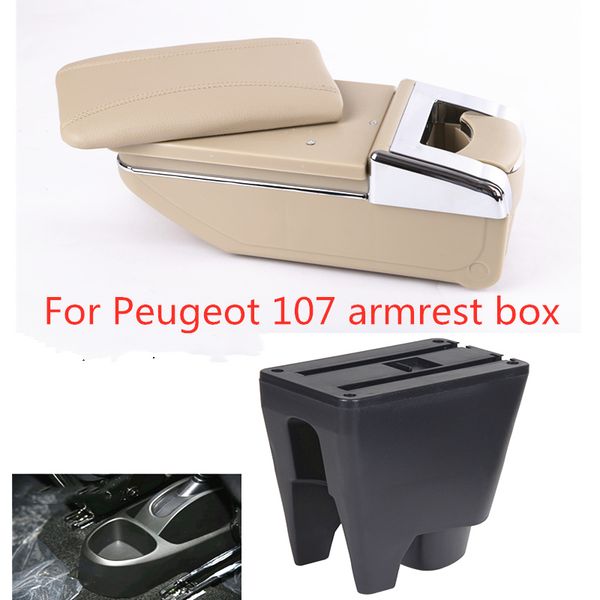 

for 107 armrest box central store interior armrest storage car-styling accessories with cup holder ashtray products