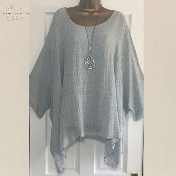 

herfst vrouwen t shirt plus size 5xl hals casual shirt nieuwe o solid batwing lange mouw tees plus size 5xl, White