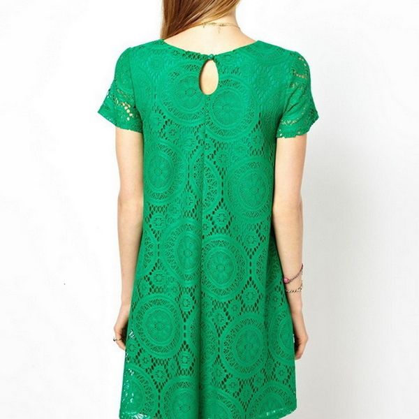 

женщины конструктор платья женская одежда женщины summer beach мини моды с коротким рукавом платья robe полиэстер кружева vestidos крупногаб, Black;gray