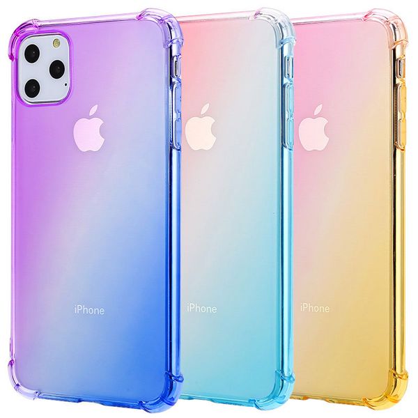 Carcasas Movil Para Iphone 11 Degradado De Color Anti Caida De
