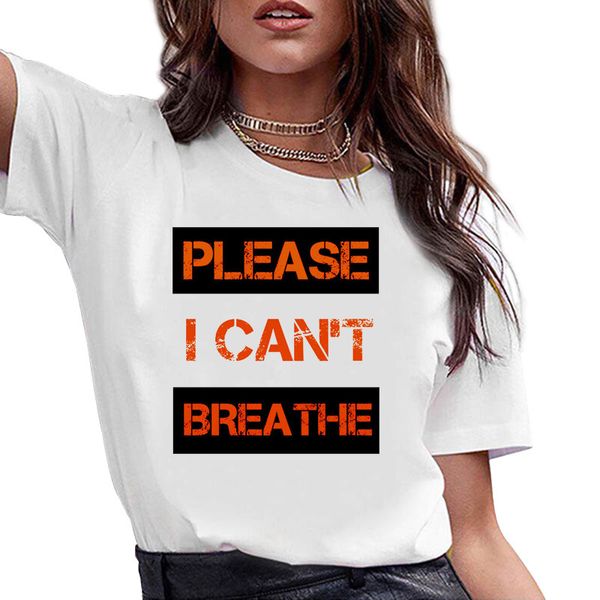 

wn259 i can't breathe i can't breathe female t-shirt short sleeve, Gray;blue