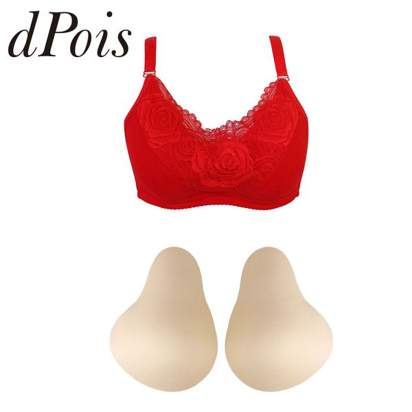 

1 pair lady women comfortable bra pads inserts pockets removable push up sponge breast enhancer for swimsuits workout mastectomy