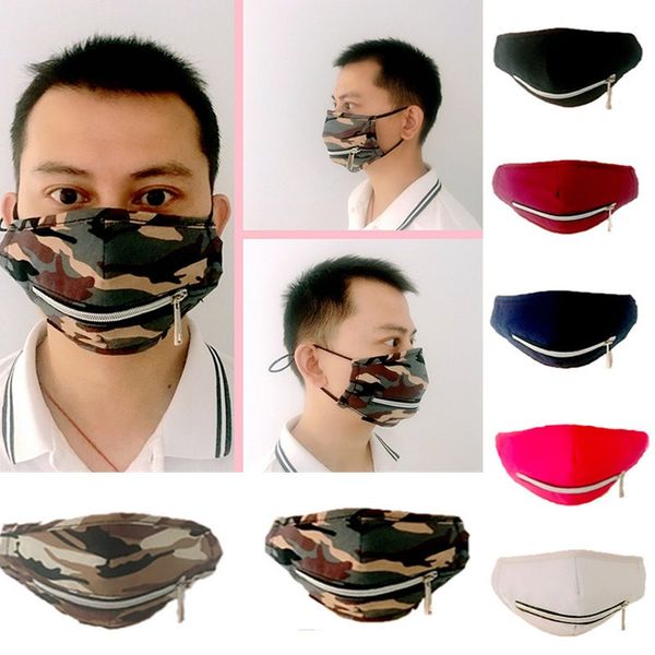 

new designer masks full face protective masks straw opening and zipper styles personality cycling mask dhc791