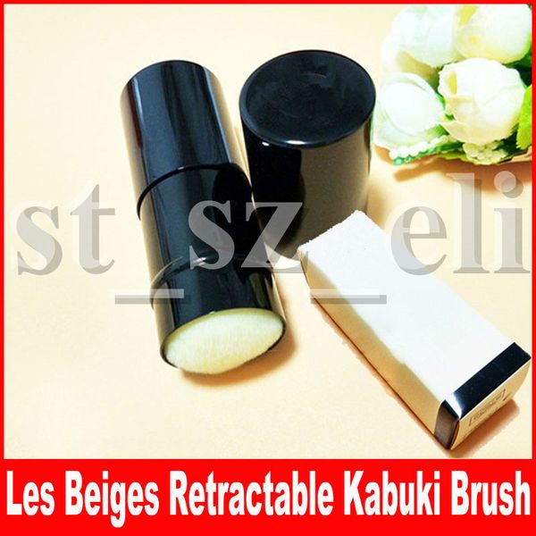 

les belges single brush retractable kabuki brush with retail box package makeup brushes blush single brush