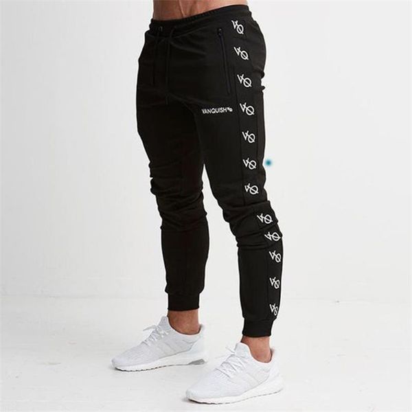 

men's sport pants jogging homme long trousers fitness football sweatpants gym training running pants men sports tights clothing84df, Black