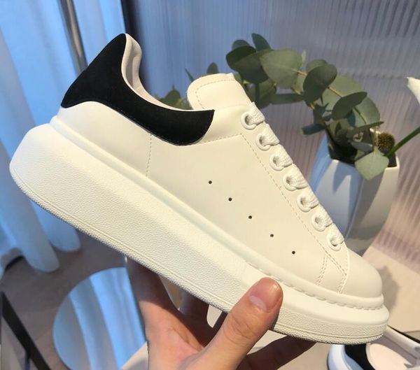 

luxury designer mens women sneaker casual shoes real leather sneaker skateboarding shoe velvet sneakers 36-45 d09, Black