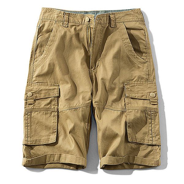 

cargo shorts men 2019 new summer casual loose work shorts man trousers plus size 29-40, White;black