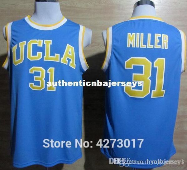

ucla bruins college reggie miller jersey men blue for sport fans breathable sewing lavine basketball jerseys ncaa, Black;blue