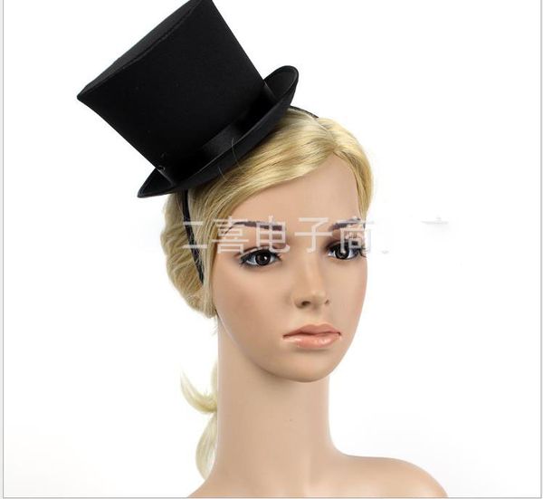 

banquet hat party celebration performance magic hat boutique headdress, Silver