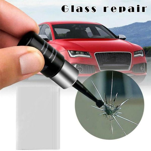 

car window glass crack chip resin windscreen repair tool windshield glass scratch crack restore window screen resin+blade+strips