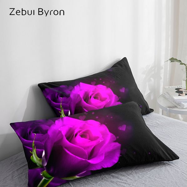 

3d hd pillow case pillowcase custom/50x70/50x75/50x80/70x70 decorative pillow cover,bedding rose flower,drop ship